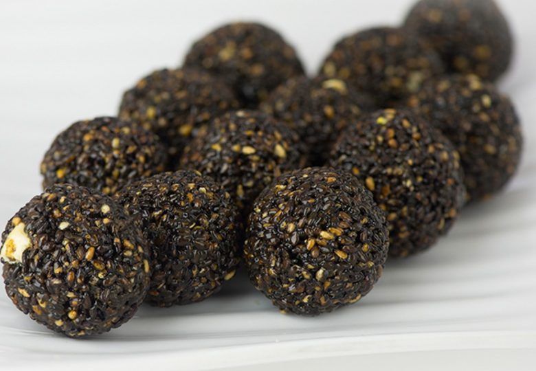 black sesame seed balls